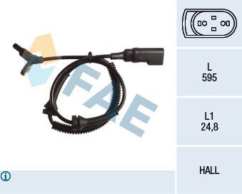 FAE 78152 Abs Hiz Sensörü Ön Connect 1.8 16v-Di-Tdi-Tdci 02 >