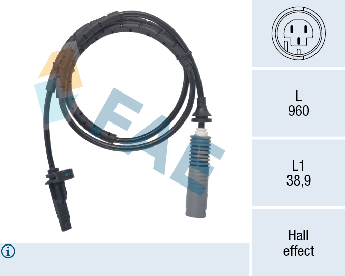 FAE 78182 Abs Sensoru Arka Bmw E81 E82 E87 E88 E90 E91 E93