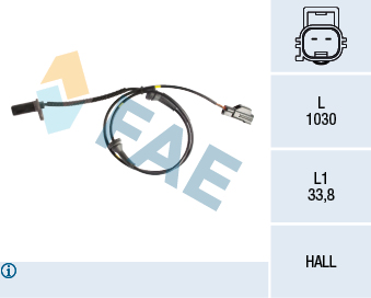 FAE 78187 On Abs Sensoru Sol Volvo Xc90 I 275 2.5 T Awd 02>14