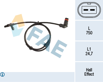 FAE 78210 Abs Sensoru On Mercedes W204 S204 X204