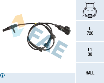 HLL-6PU 358 218-301 Abs Hiz Sensoru Arka Landrover  Range Rover Evoque 11-19