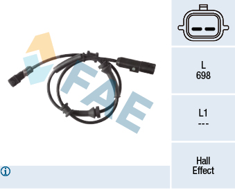 FAE 78281 Abs Sensor Kablo Arka Sag - Sol Renault Laguna Iii