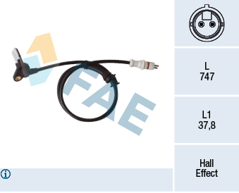 FAE 78413 Abs Sensor Kablo Arka Sag Kangoo