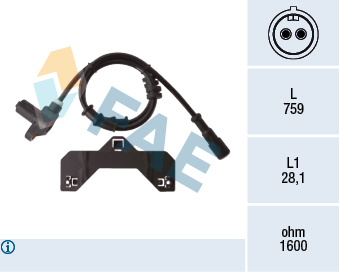 FAE 78508 Abs Devir Sensörü Ön Opel Vectra B 96>02