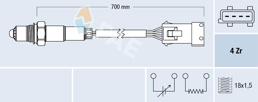 BCH F00HL00387 Oksijen Sensörü  F20-F20 Lci-F21-F21 Lci-F30-F30 Lci-F31-F35-F35 Lci