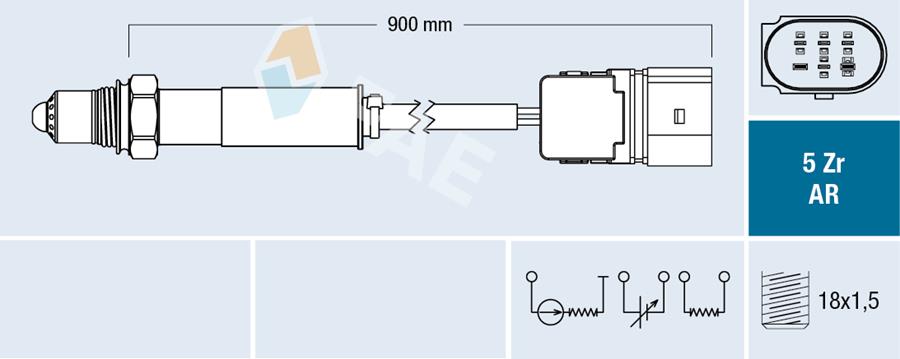 ZLS1103 Lambda (Oksijen) Sensoru 850 Mm Mercedes E Serisi (W211) E 200 (M 271.956-M 271.941) 2002-2008