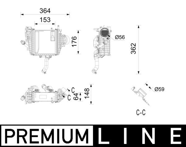 MER-A6540904101 Turbo Radyatoru Mercedes Om654 Sprinter
