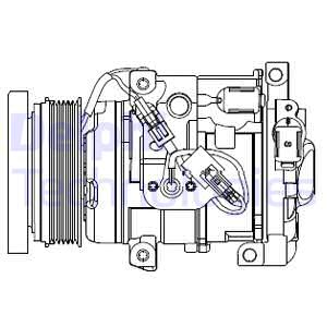 DELPHI CS20508 Kompresör Lexus Lx 450d Lx 570-Toyota Land Cruiser Land Cruiser 200 Land Cruiser V8 Land Cruiser V8 Van 2007
