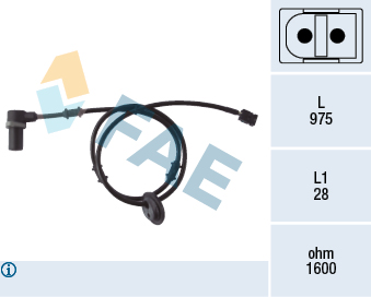 FAE 78053 Abs Sensoru Arka Sol Mercedes E-Class W210 S210