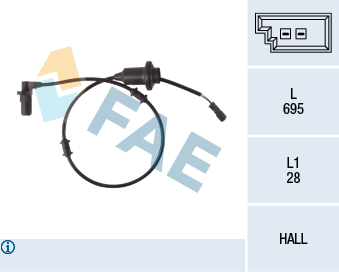 OPT-E-560229A Abs Sensoru Mercedes W220 Arka Sol