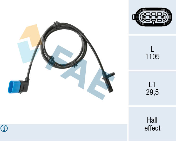 BRM 51416 Abs Sensörü Arka Sag/Sol W117-246-X156-176-242