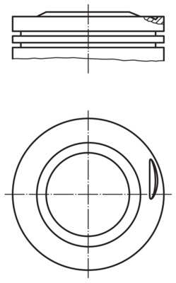 MAHLE 0817501 Piston Complete