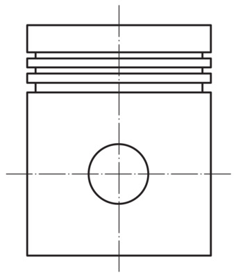 MAHLE 0819300 Piston Complete