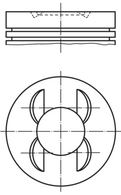 MAHLE 0025102 Piston Complete