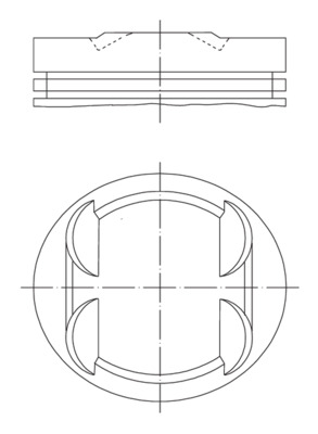 MAHLE 0026500 Piston Complete