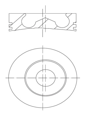 MAHLE 6405900 Piston Complete