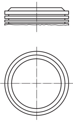 MAHLE 0395300 Piston Complete