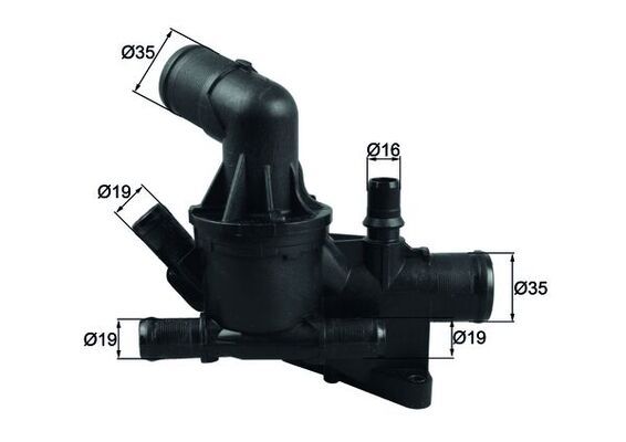 MAHLE TH5480 Termostat 80 C Mercedes Om622 Om626 W205 W447 . Renault R9m 1.6 Dci Megane Scenic Fluence Sokulebi Lir Kapakli