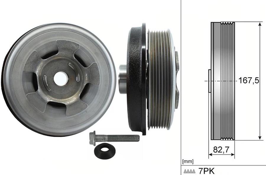 INA-544060110 Krank Kasnagi Mercedes Om642