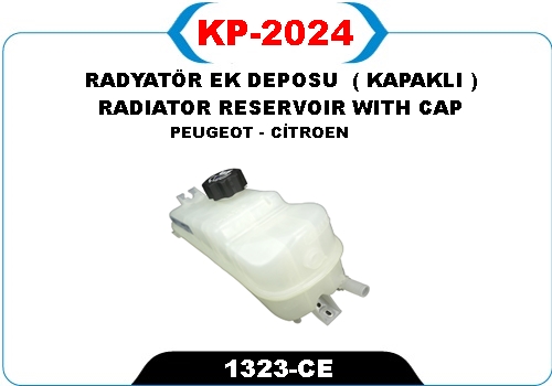 KAYA KP2024 Radyatör Ek Deposu Kapakli Peugeot - Citroen