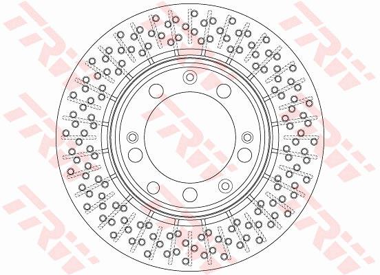 TRW DF6281 Fren Diski Arka Aks Porsche 911 993 -911 Convertible 993 -911 Targa 993 -