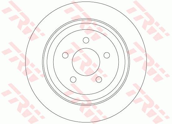 TRW DF6341 Arka Fren Diski Jeep Cherokee 08> Dodge Nitro 06>12