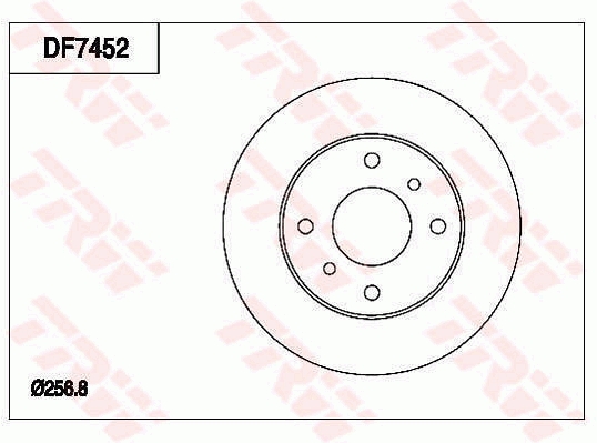 TRW DF7452 Fren Diski Ön Aks Nissan Almera Classic B10 -Sunny Iv Hatchback N16 -