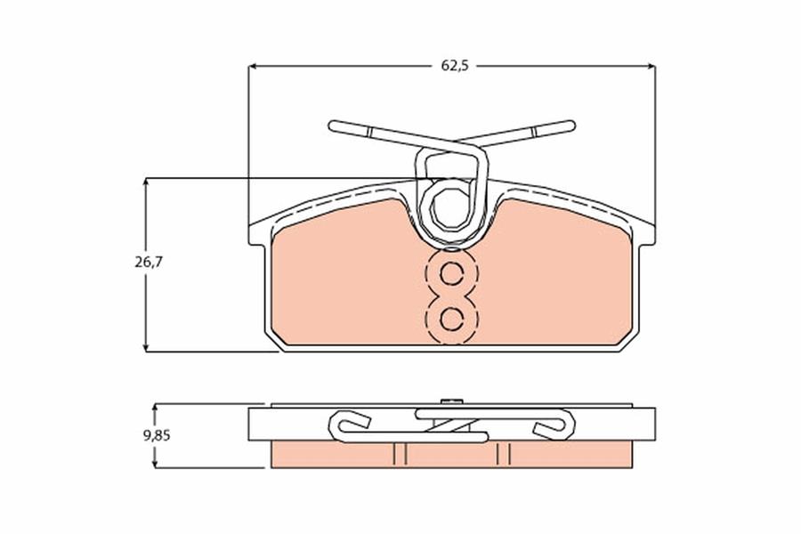 VAL-671665 Fren Disk Balatasi Arka Twizy 0.0 Electric 04.12 -