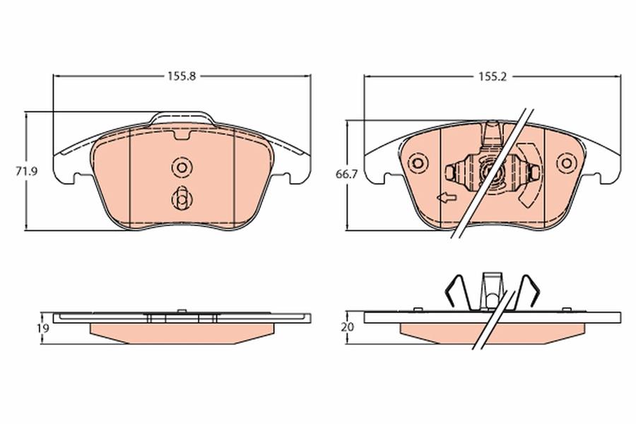 VALEO 9001577 Disk Fren Balatasi Ön Ford Mondeo 1.0-1.5-1.5d-2.0-2.0d 09-14> Ford Mondeo Estate-Wagon 1.0-1.5-1.