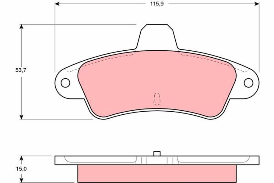 TRW GDB4084 Disk Balata Arka Aks Ford Cougar Ec -Mondeo I Gbp -Mondeo I Saloon Gbp -Mondeo I Turnier Bnp -Mo Ndeo Ii Bap -Mondeo Ii Saloon Bfp -Mondeo Ii Turnier Bnp Ford Australia Mondeo Hatchback Ha-Hb-