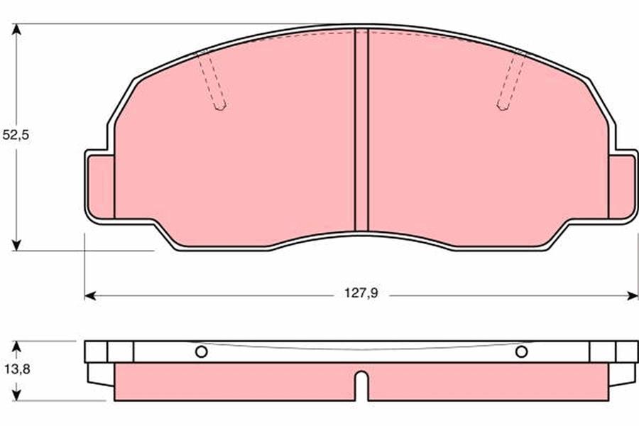 TRW GDB980 Disk Balata Ön Aks Bertone Freeclimber 2 Daihatsu Feroza Hard Top F300 -Feroza Soft Top F300 -Rock Y Hard Top F7-F8 -Rocky Soft Top F7-F8 -Rugger-Taft-Taft-Wildcat/Rocky F70 -Wildcat/Rocky F75 F
