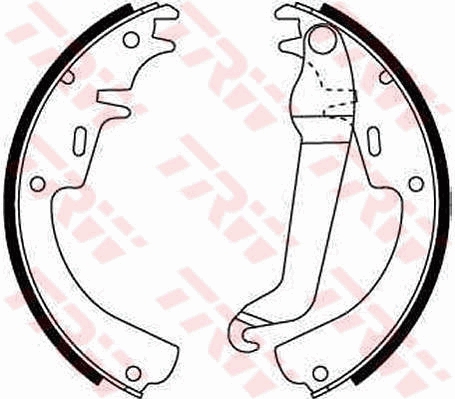 TRW GS8015 Pabuçlu Balata Kiti Arka Aks Bedford Astra Van Estate Van Opel Ascona A 81- 86- 87- 88 -Ascona A Ca Ravan 84- 89 -Ascona B 81- 86- 87- 88 -Commodore A-Commodore A Coupe-Commodore B-Commodore B Coupe
