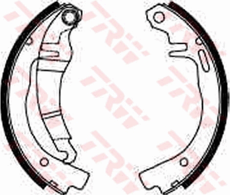 TRW GS8144 Pabuçlu Balata Kiti Arka Aks Opel Gt-Kadett B-Kadett B Coupe-Kadett B Estate-Kadett C-Kadett C Aero- Kadett C City-Kadett C Coupe-Olympia A-Olympia A Coupe -