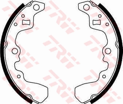 TRW GS8248 Pabuçlu Balata Kiti Arka Aks Holden Barina Hatchback Mf -Barina Hatchback Mh Suzuki Sj410-Sj410 C Abrio Os -Swift I Aa -