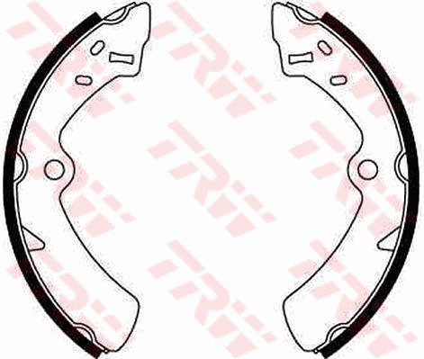 TRW GS8260 Pabuçlu Balata Kiti Arka Aks Suzuki Sj410-Sj410 Cabrio Os -Sj413 Os -