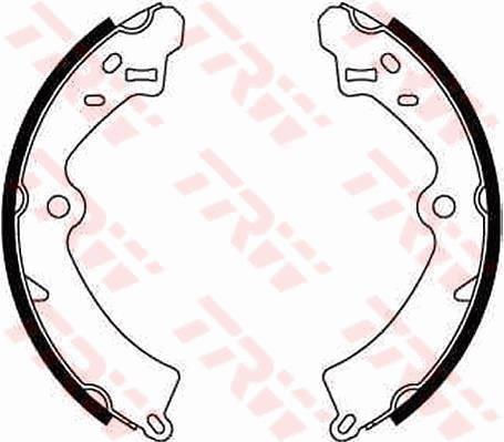 TRW GS8278 Pabuçlu Balata Kiti Arka Aks Suzuki Samurai Closed Off-Road Vehicle Sj -Samurai Open Off-Road Vehic Le Sj -Sj410-Sj410 Cabrio Os -Sj413 Os -