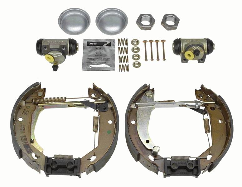 TRW GSK1240 Pabuçlu Balata Kiti Arka Aks Peugeot 309 I 10c-10a -309 Ii 3c-3a Renault 11 B/C37 -11 Hatchback Van S37 -21 B48 -21 Saloon L48 -9 L42 -Rapid Box Body/Mpv F40- G40 -Super 5 B/C40 -Super 5 Hat