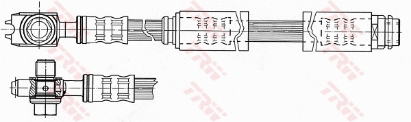 TRW PHD946 Fren Hortumu Ön Aks Sağ Sol Audi A3 8l1 -Tt 8n3 -Tt Roadster 8n9 Vw New Beetle 9c1-1c1 -