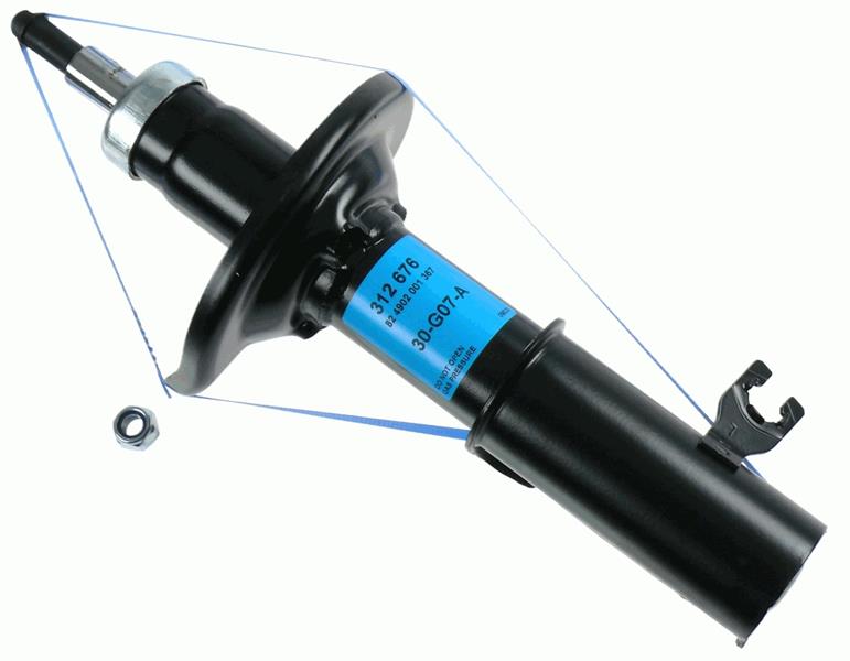 SACHS 312676 Amortisör Ön Aks Sol Ford Australia Laser Hatchback Kj- Kl - Laser Saloon Kj- Kl Mazda 323 C V B