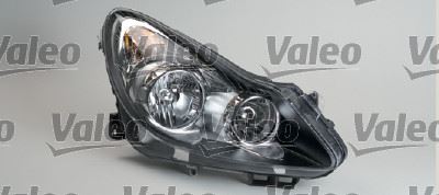 VALEO 043379 Sol Far Siyah/Krom Opel Corsa D 06>14 Elektrikli Halojen H7 H1 Tanim: Eh Sport Opc 111.Yil Adaptif Hariç Motorlu