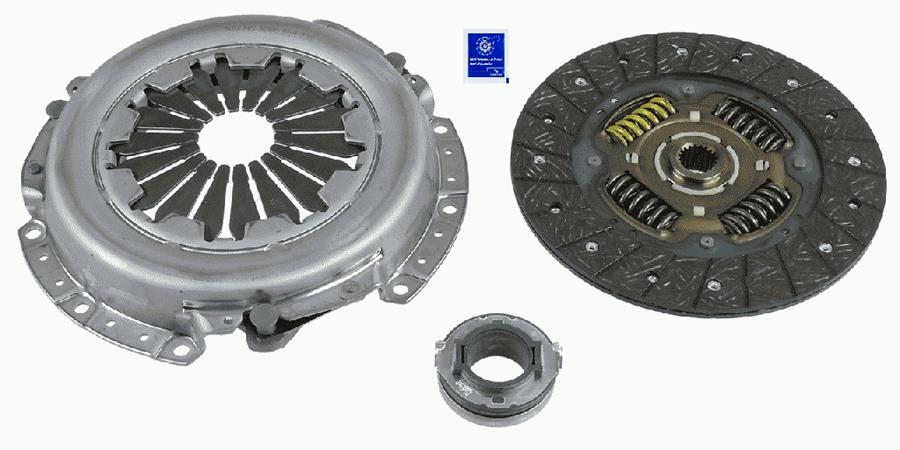 SACHS 3000954232 Debriyaj Seti Baski Disk Bilya Hyundai Elantra 1.6l G4ed 02-> Rulman Tiraklari İçe Doğru