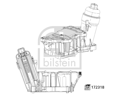FEBI 172318 Yag Filtre Govdesi Bmw N47 N57 B47 F10 F20 F30 E90 F01 E84 F25 F26 F15 F16