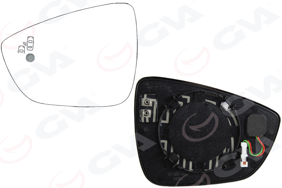GVA 1135125 Diş Dikiz Ayna Cami Sol Focus Iv 18> Kör Noktali
