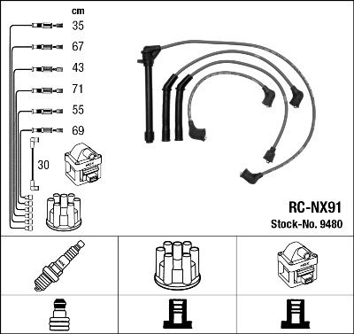 NGK-9480 Atesleme Kablosu Nissan Maxima Iii 88-94