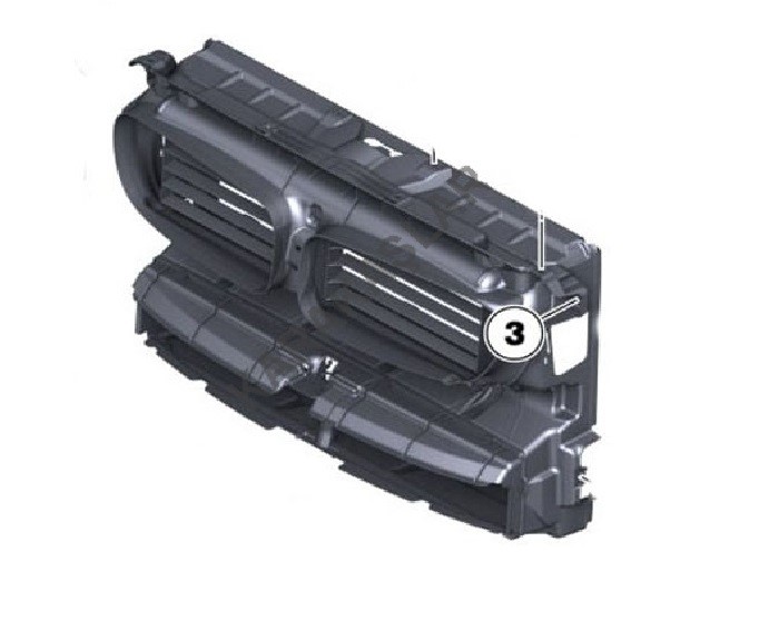 DOGAN F1010-6000 Ön Maske Gözlük Fan Paneli Motorsuz F10 2010-