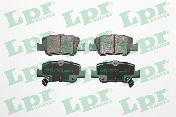 LPR 05P1315 Arka Fren Balata Toyota Auris. Corolla 1.33l 1.6l 1nr-Fe 1zr-Fae Nre180 Zre181 Zre185 12-> 1.4l 1nd -Ftv D-4d Nde150 Nde180 07->