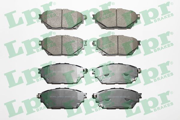 LPR 05P2000 Ön / Arka Takim Fren Balata Mitsubishi Canter 3.0l 4p10 Euro5 Fuso Tfa35 Tfa35l Tfb75 Tfb75l Tfb85 T Fb85l Kamyon 12-> Aşınma Ikaz Soketli - 8 Parça