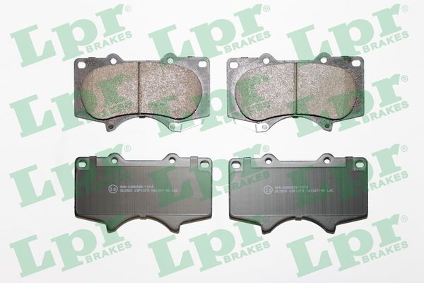LPR 05P1379 Ön Fren Balata Toyota Hilux 3.0l 1kd-Ftv Kun26 4x4 09-11 / Land Cruiser Prado 4.0l 1gr-Fe Grj150 09- > 3.0l 1kd-Ftv Kdj120 D-4d 03-09 / Mitsubishi Pajero 3.2l 4m41 V98w 07->