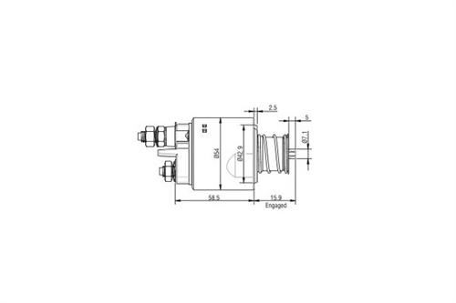 VALEO 594646 Marş Otomatiği Doblo-Albea 1.3 Mtj
