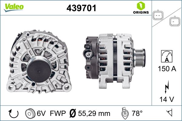 BCH 1986A00600 Alternatör  Crossland
